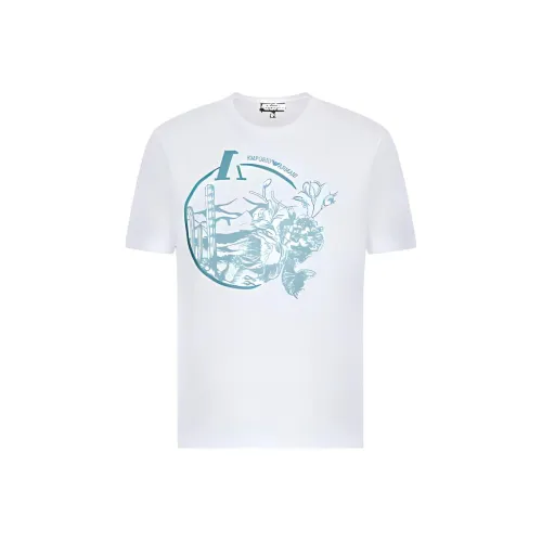 EMPORIO ARMANI Белые Мужские T-рубашки