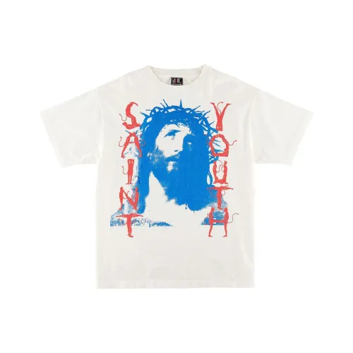 SAINT Mxxxxxx Белая Мужская T-рубашка