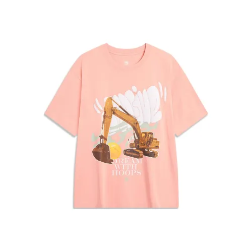 LINING Коралловый флис Розовый Унисекс Т-рубашка