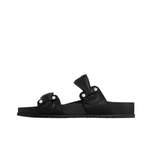 LOUIS VUITTON Bom Dia Слипоны Женские Черный