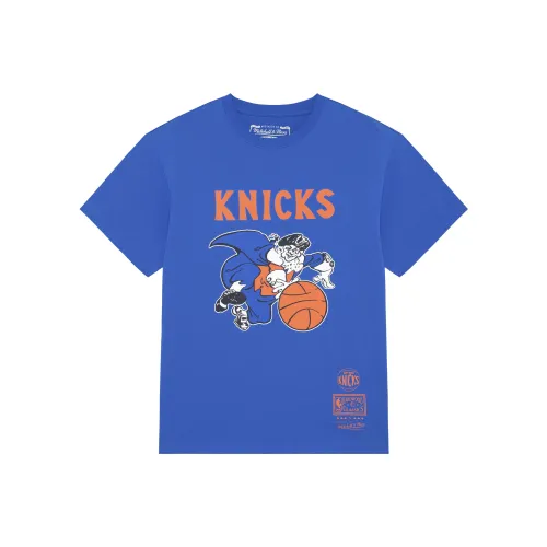 Mitchell Ness Синий Унисекс Футболки