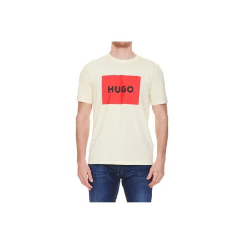 Hugo Boss Бежевые Мужские T-рубашки