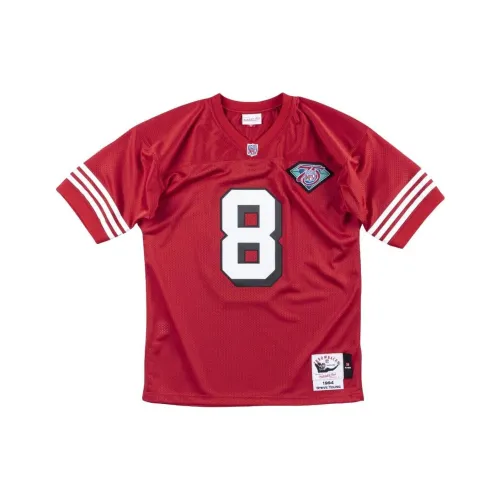 Mitchell Ness Red Men's T-Shirts Mitchell Ness Красные Мужские Футболки