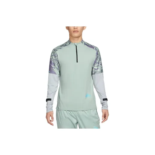 nike T-Shirt Мужской Серый Шалфей Синий