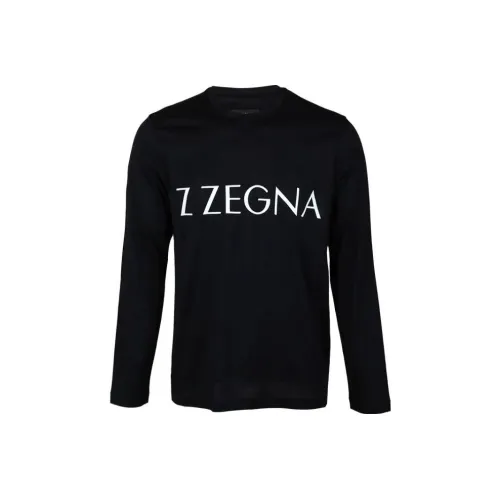 Zzegna Черные Мужские T-Рубашки