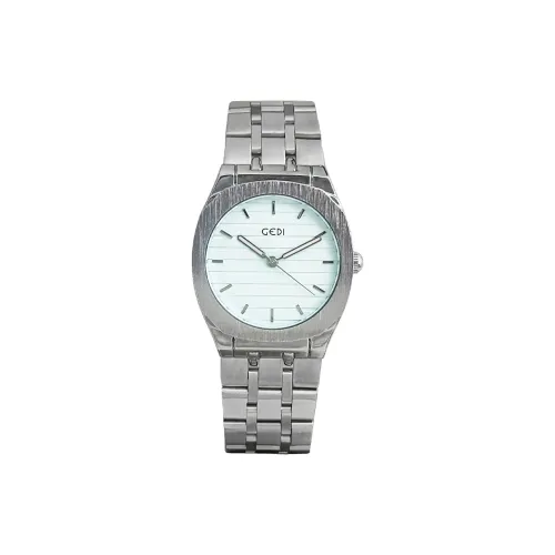 GEDI Кварцевый механизм стальной ремешок женские часы синий циферблат
