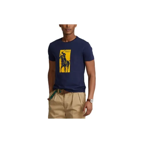 Polo Ralph Lauren FW22 T Рубашка Мужская Морской Синий