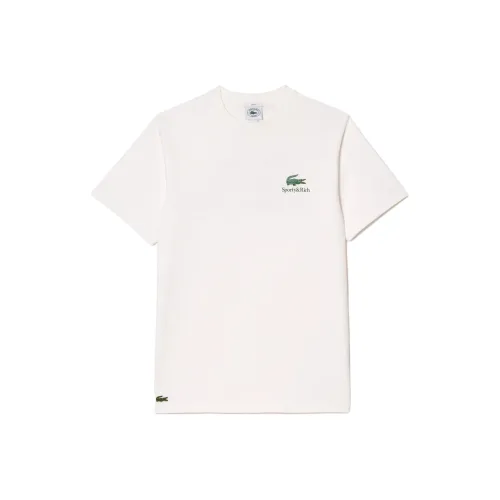 LACOSTE Белая унисекс футболка