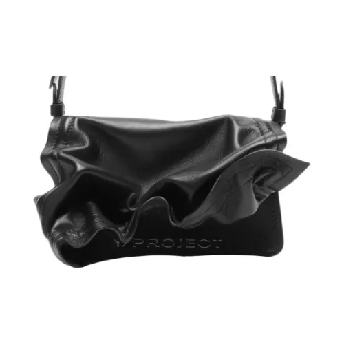 YProject Сумка через плечо из коровьей кожи мини женская черная