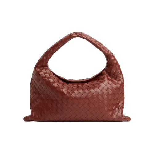 Bottega Veneta Hop Коровья кожа Сумка на плечо Маленькая Женская Сапеле Цвет