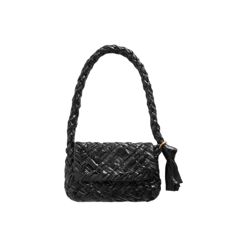 Bottega Veneta Kalimero Cittàh Lambskin Плечевая сумка Женская Черная