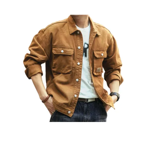 GELANLU Весенний и Осенний Деним Куртка Свободного кроя Унисекс