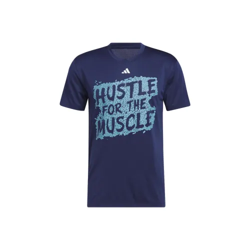 Adidas AEROREADY Темно-синяя Мужская Футболка
