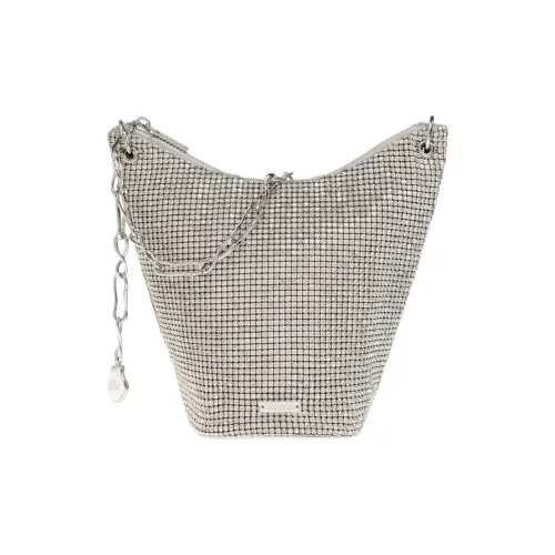 CULT GAIA Сумка с горным хрусталем Плечевая сумка Женская серебряная