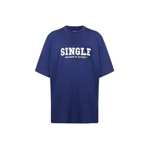 Vetements SS22 T-Shirt Мужской Синий
