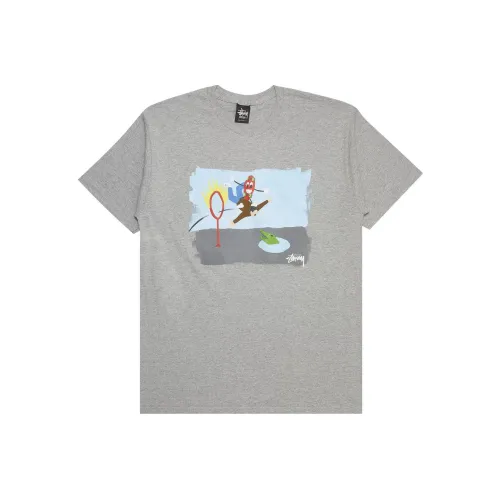 Stussy Серый Мужской T-Рубашки