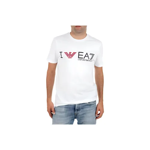 EMPORIO ARMANI EA7 Белая Мужская T-Рубашка