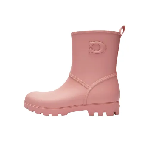 COACH Ryder Резина сапоги Женские Розовые