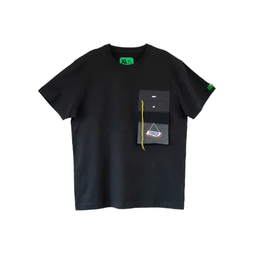 Corade Прямой крой T-рубашка Унисекс Черный