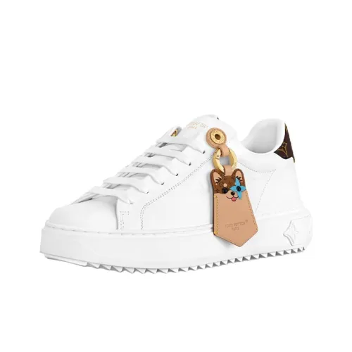 LOUIS VUITTON Time Out Low Топ Скейтборд Кроссовки Женские Белые