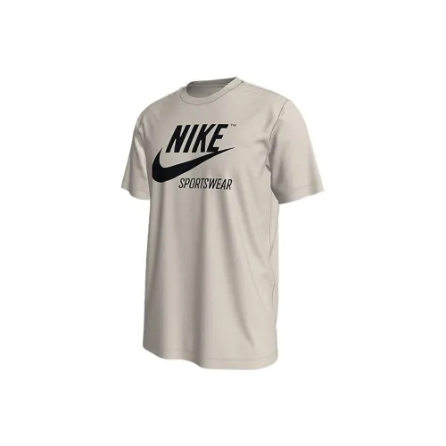 Nike Серый Белый Мужская Футболка