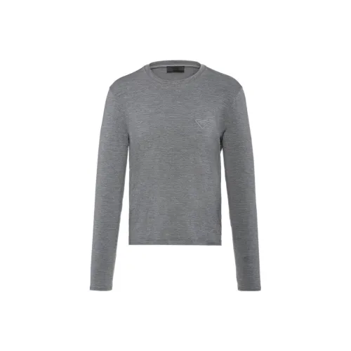 PRADA Серые Мужские T-Рубашки