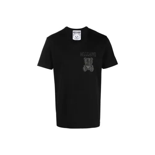 MOSCHINO Мужские черные T-рубашки