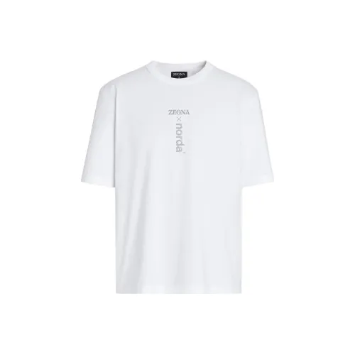 Ermenegildo Zegna Белые Мужские T-рубашки