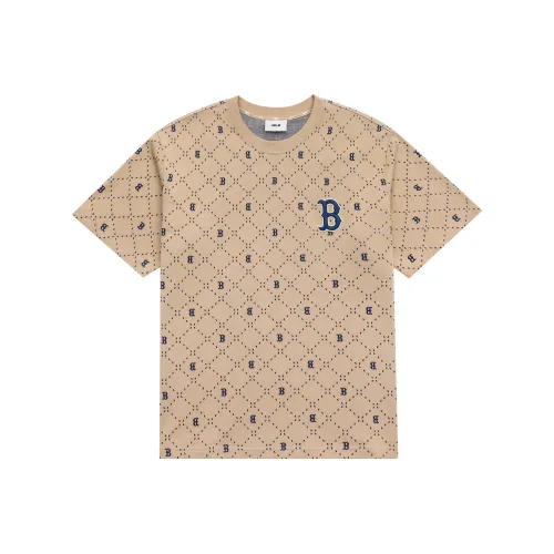 Mlb Base Logo Комплект с рукавами T-рубашка унисекс песочно-коричневый