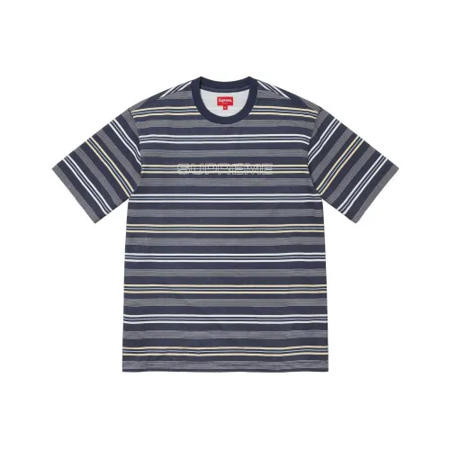 Supreme SS23 WEEK18 серия Dash Stripe S S Топ T Рубашка Унисекс
