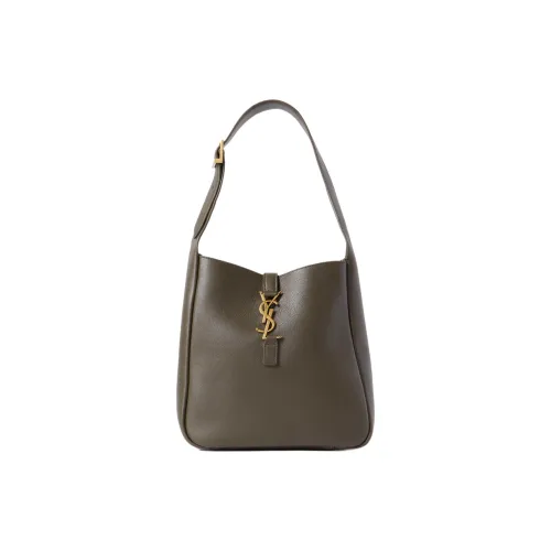 SAINT LAURENT LE5A7 Телячья кожа Сумка через плечо Маленькая Женская Армейский зеленый