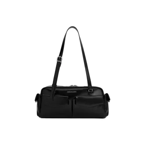 CHARLES KEITH Сумка из телячьей кожи сумка через плечо среднего размера женская черная