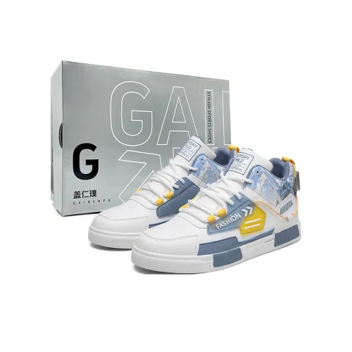 Gai Renpu Slip-Resistant Водонепроницаемый Устойчивый к истиранию Дышащий Увеличивающий Высоту MID Топ Скейтборд Кроссовки Мужские