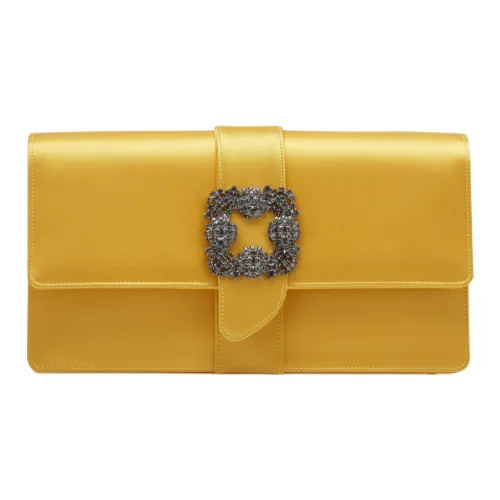 MANOLO BLAHNIK Вискоза Клатч Женский Желтый