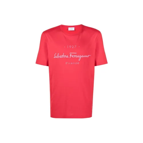 Ferragamo Red Men's T-Shirts Феррагамо Красный Мужские Футболки