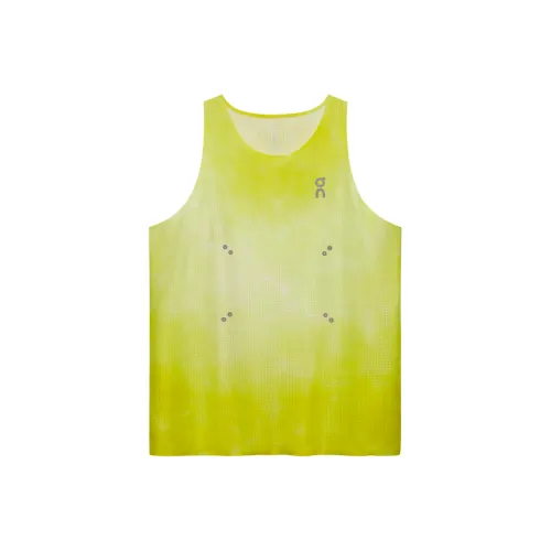 On Pace Tank Бег Майка Мужская Лайм