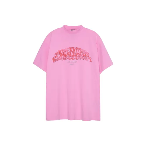 BALENCIAGA Розовый Унисекс Футболка