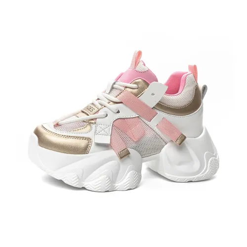 Chibang Дышащий и Легкий Низкий Топ Кроссовки с Толстой Подошвой Женские