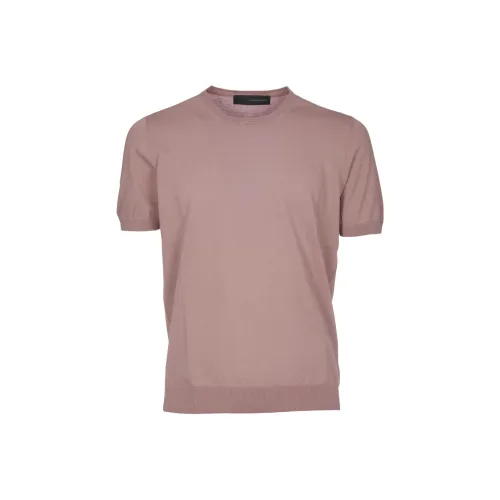 Tagliatore SS22 T Рубашка Мужская Розовая