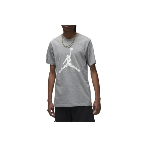 JORDAN Серый Белый Мужская T-Рубашка