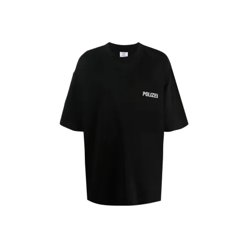 Vetements Черные Мужские T-Рубашки