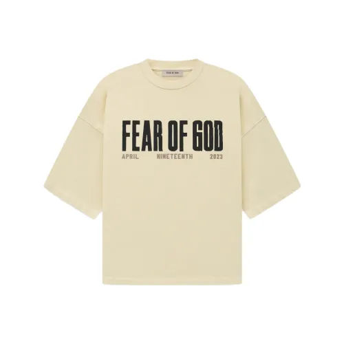 Fear of GOD SS23 Крем Унисекс T Рубашки
