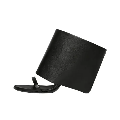 COURREGES One Ремешок Сандалии 9 см Женские Черные