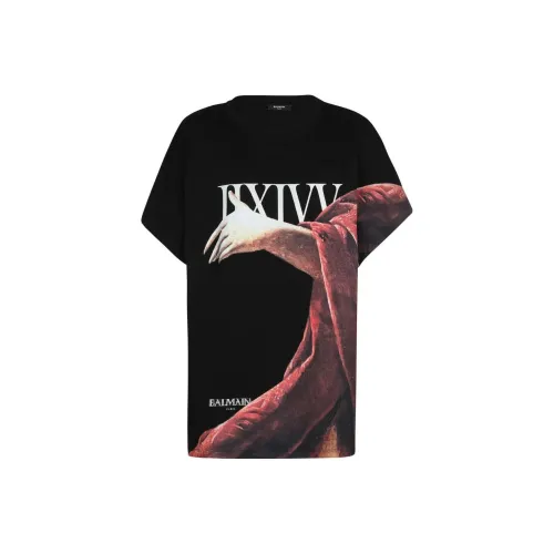 BALMAIN Мужские черные T-рубашки