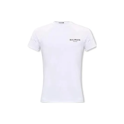 BALMAIN Белая Мужская T-рубашка