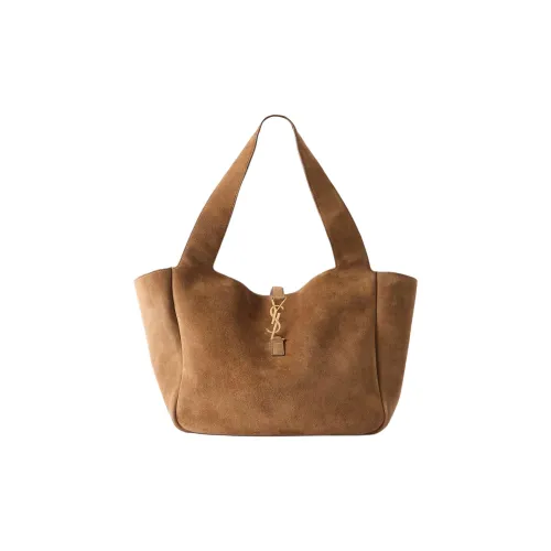 SAINT LAURENT LE5A7 Замша Тоут Сумка Сумка для покупок Сумка на плечо Женская Коричневая