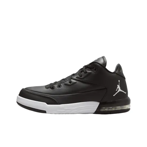 Jordan Flight Происхождение 3 Устойчивые к истиранию Низкие Баскетбольные кроссовки Мужские Черные