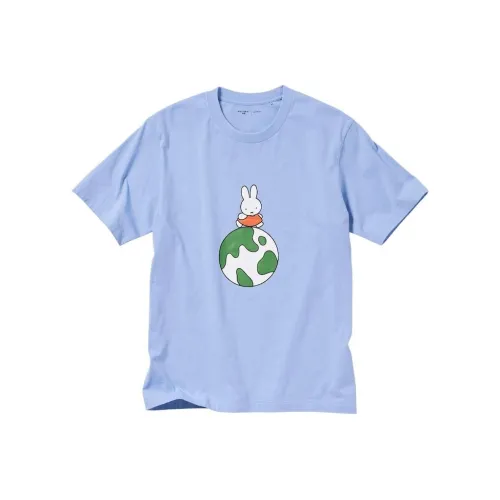 UNIQLO/UNIQLO Peace for All серия Мужская синяя футболка