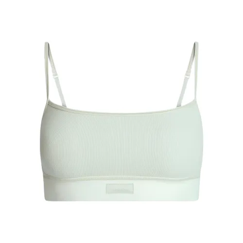 SKIMS SS25 Cotton Rib Scoop Bralet Бюстгальтер Женский 1 Пачка Mint Mint