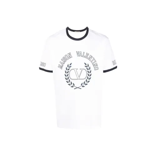 Valentino Белая Мужская T-Рубашка